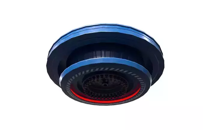  Sci Fi Power Podium Ceiling Stage Low-poly 3D model