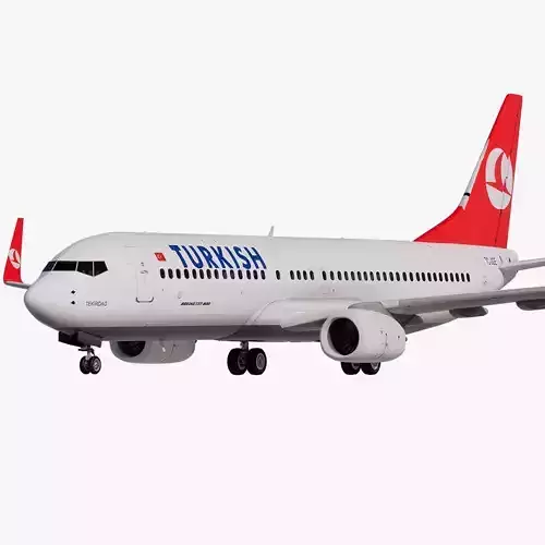 Turkish Airlines Boeing 737-800 3D model