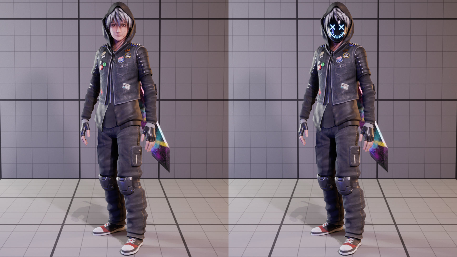 Fantasy Cool Guy With Sword Low-poly 3D model_3