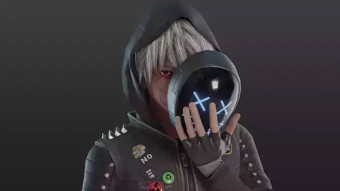 Fantasy Cool Guy With Sword