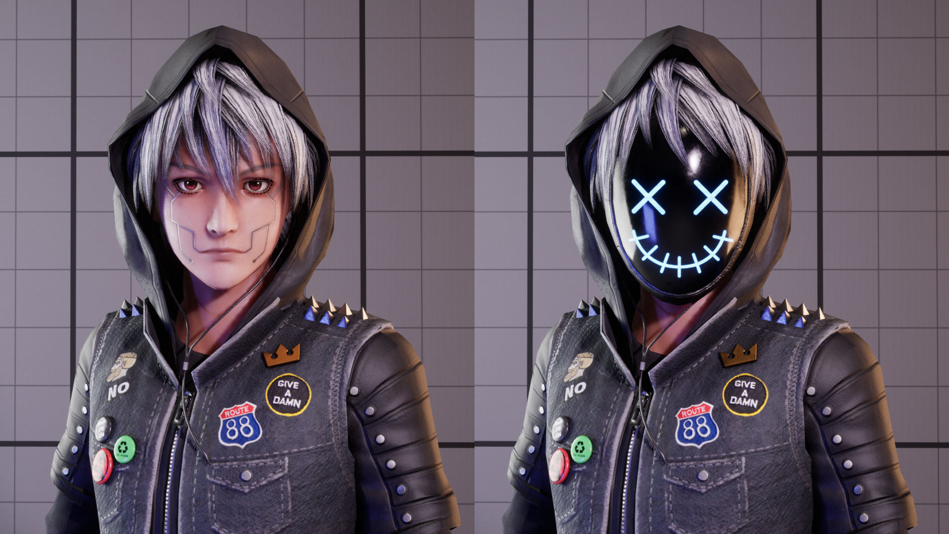 Fantasy Cool Guy With Sword Low-poly 3D model_4