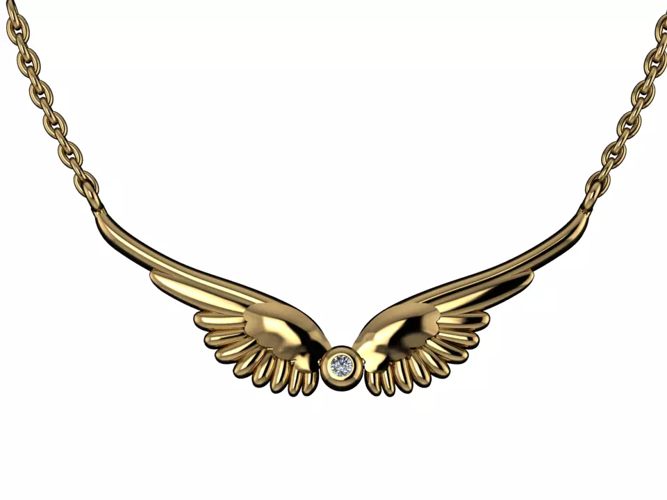 Pendant Wing 3D print model_0