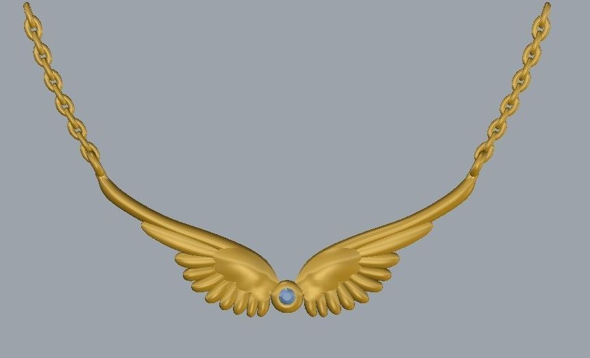 Pendant Wing 3D print model_4