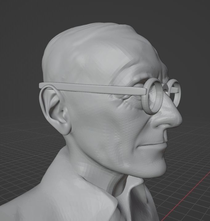 Hermann Hesse 3D print model_5