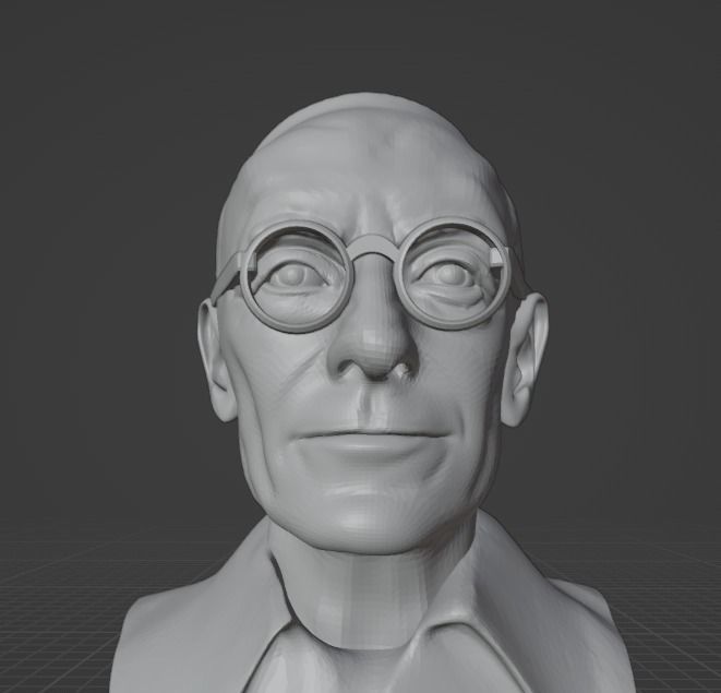 Hermann Hesse 3D print model_4