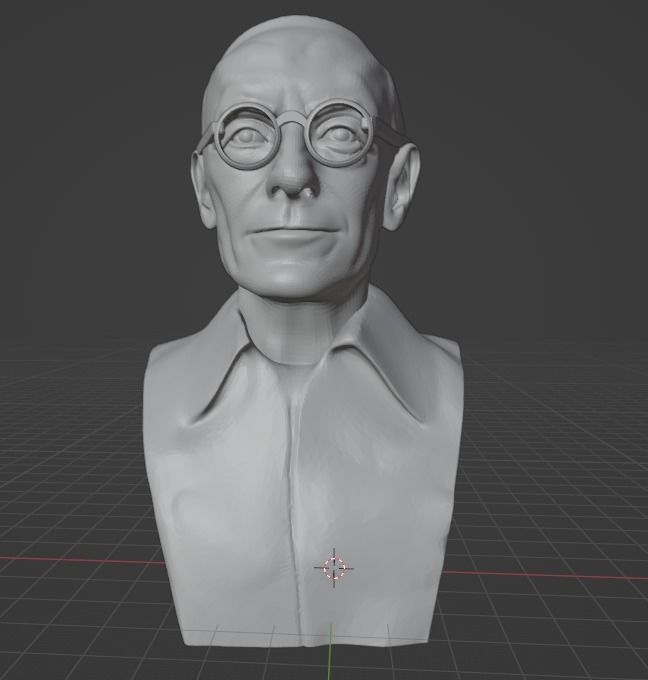 Hermann Hesse 3D print model_11