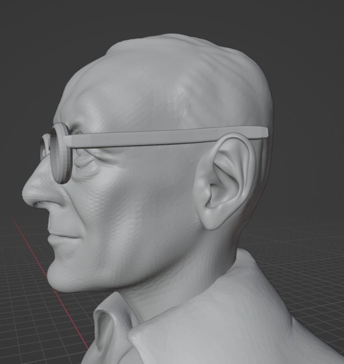 Hermann Hesse 3D print model_7