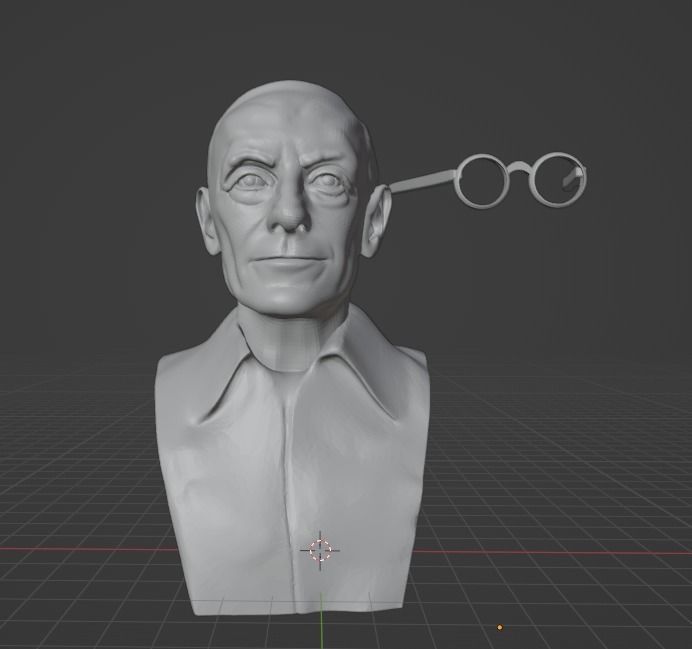 Hermann Hesse 3D print model_8