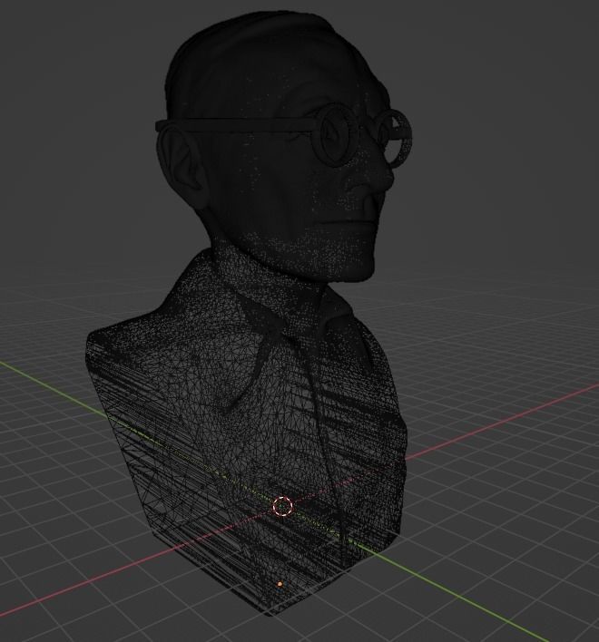 Hermann Hesse 3D print model_9