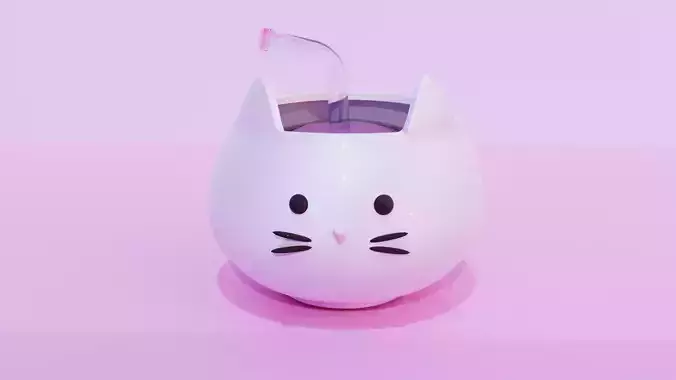 Cupcat cat cup with straw