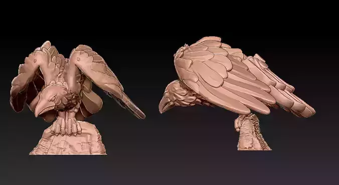Crow miniature 