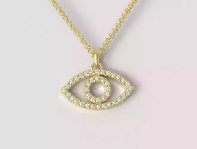 Eye DIamond Pendant