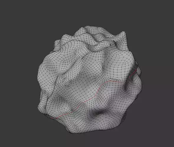 Asteroid 2 lowpoly rock