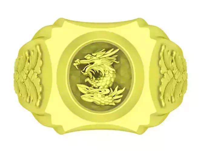 Korean Dragon Men ring 4076