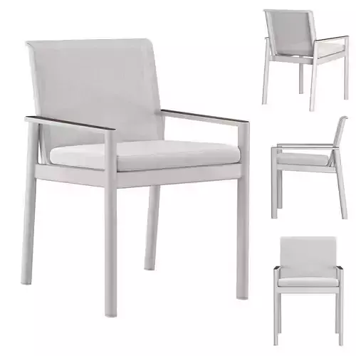 MARINO ALUMINUM DINING ARMCHAIR