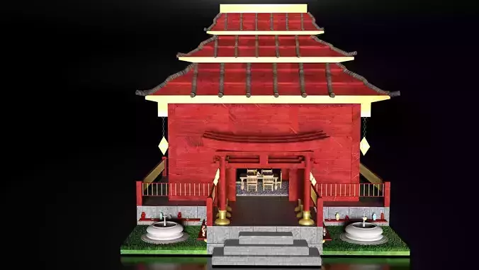 Templo Japons - japanese temple Free 3D model