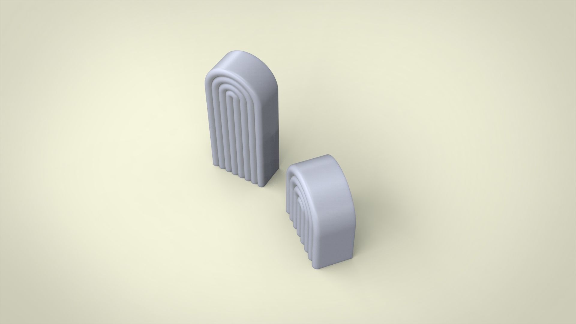 Tall arch candle for silicone mold 3D print model_5