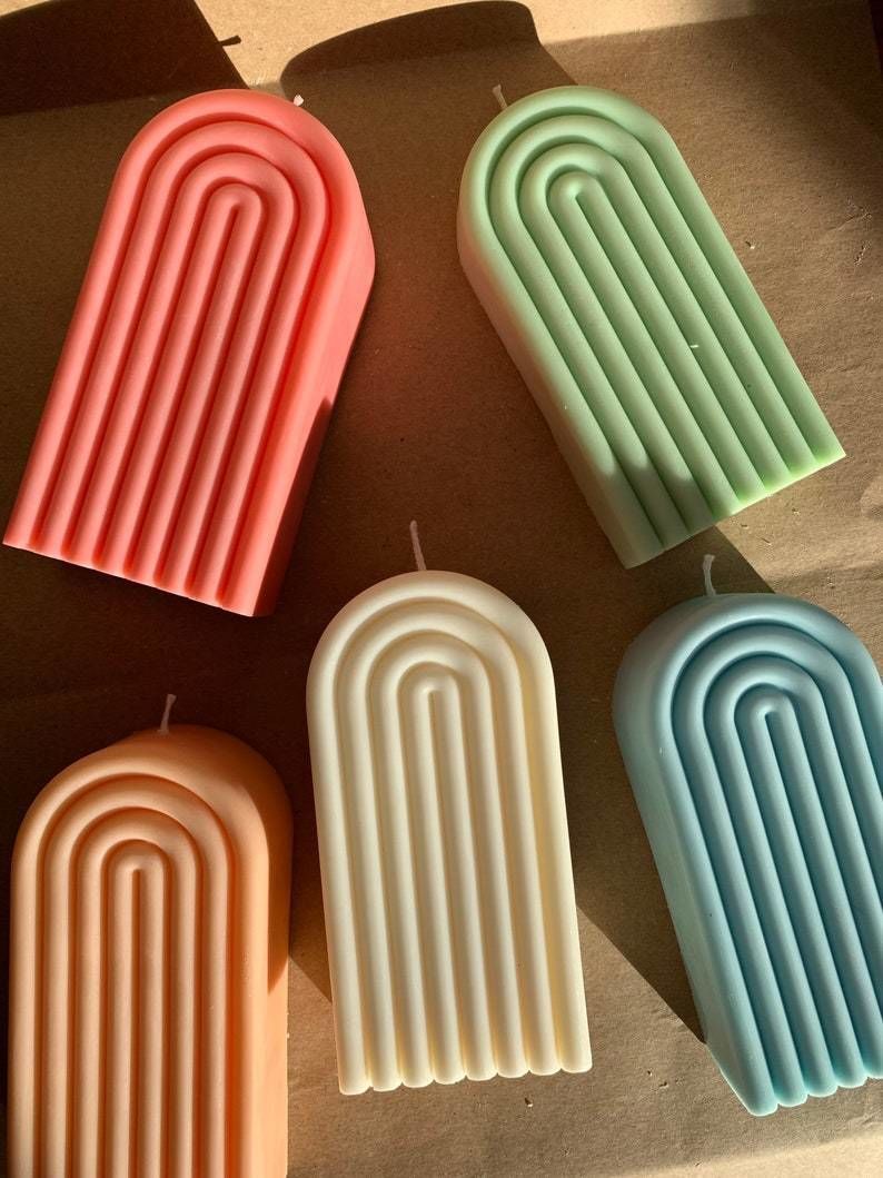 Tall arch candle for silicone mold 3D print model_6