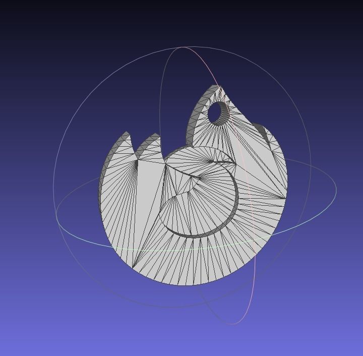 Keychain Mozilla Firefox 3D print model_4