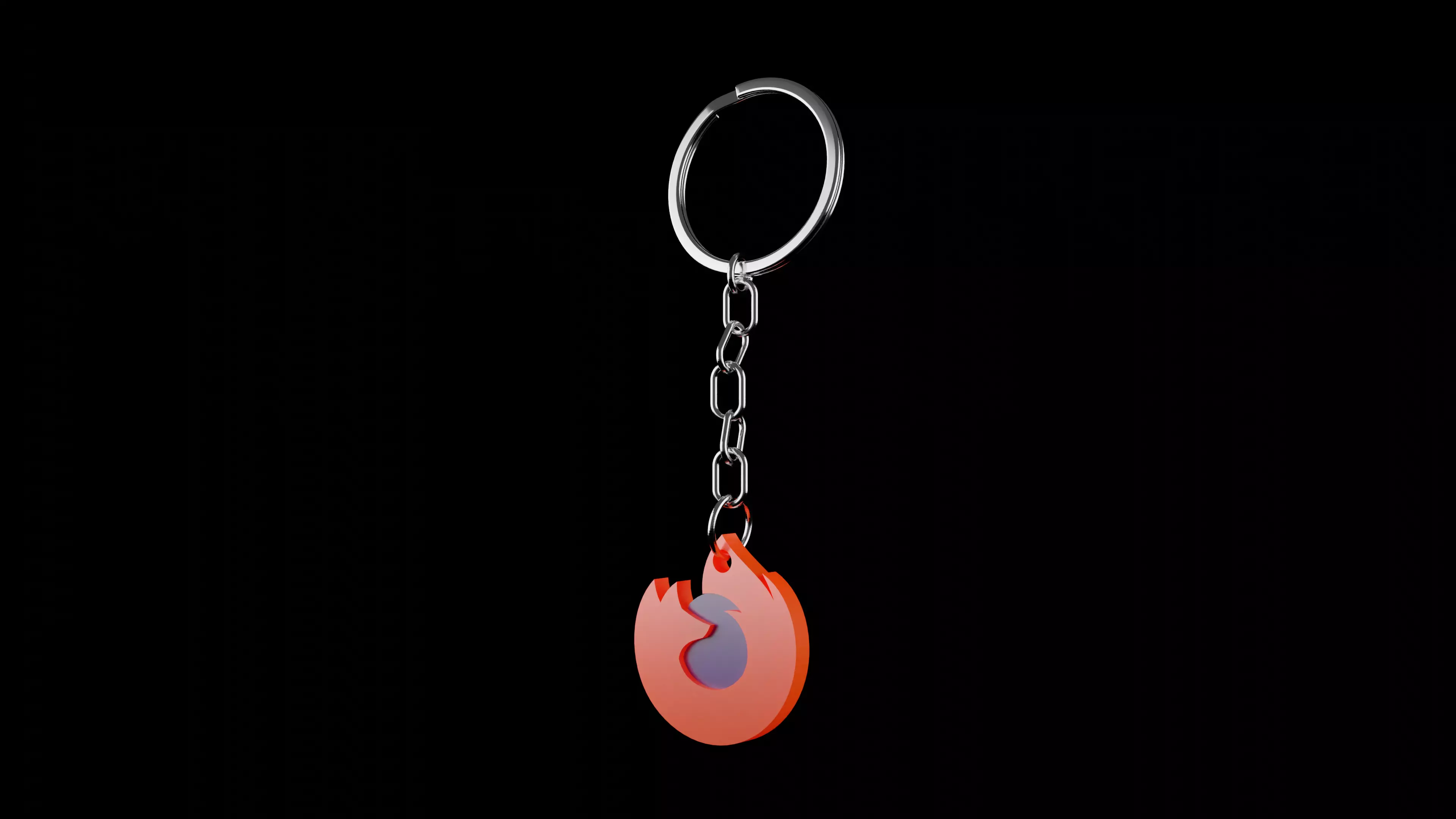 Keychain Mozilla Firefox 3D print model_0