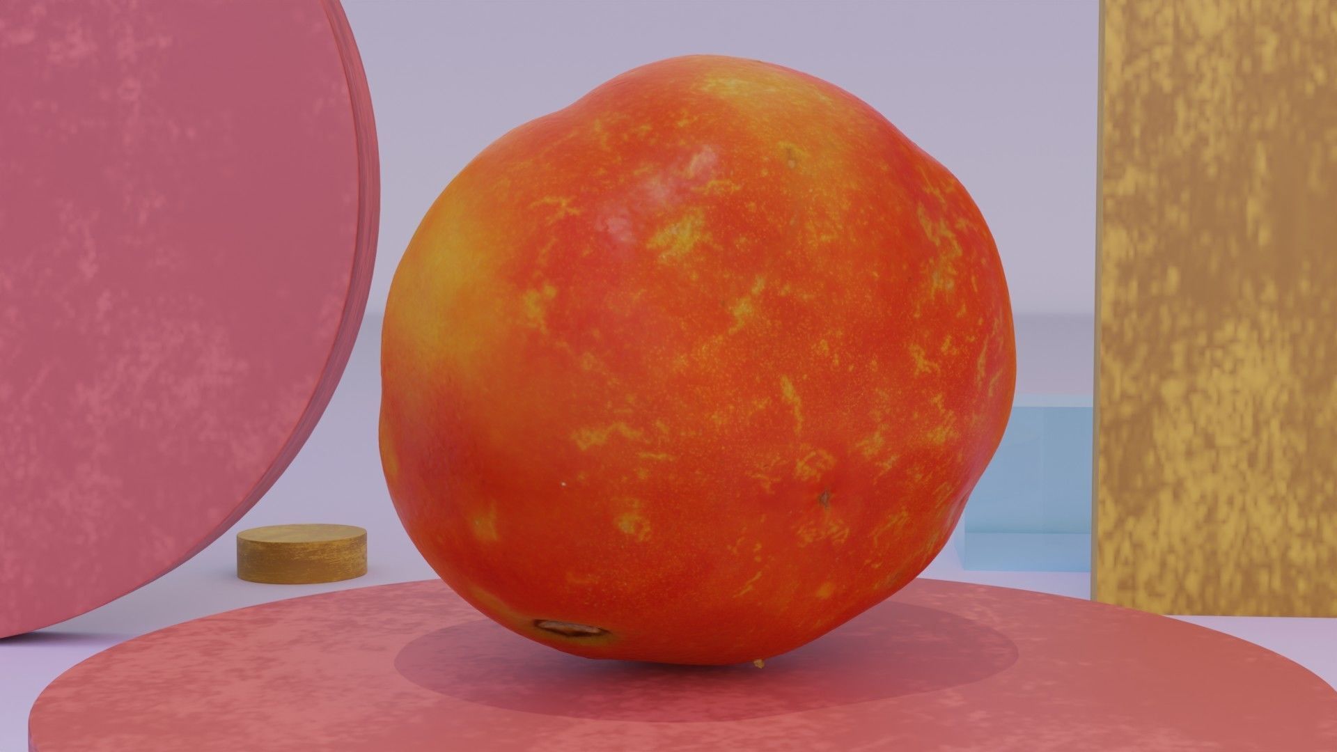 Tomato 07 high-poly 3D model_7