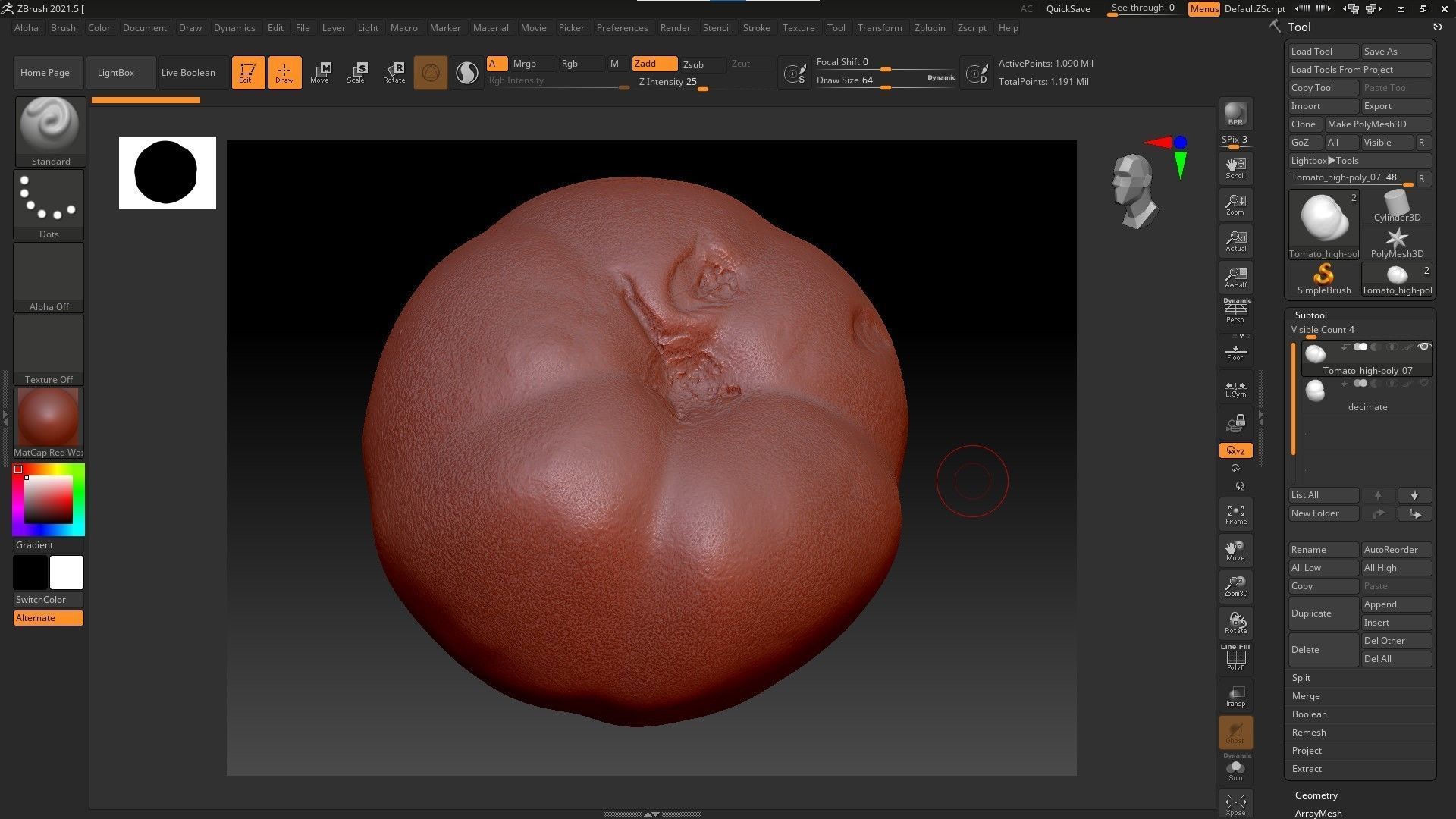 Tomato 07 high-poly 3D model_36