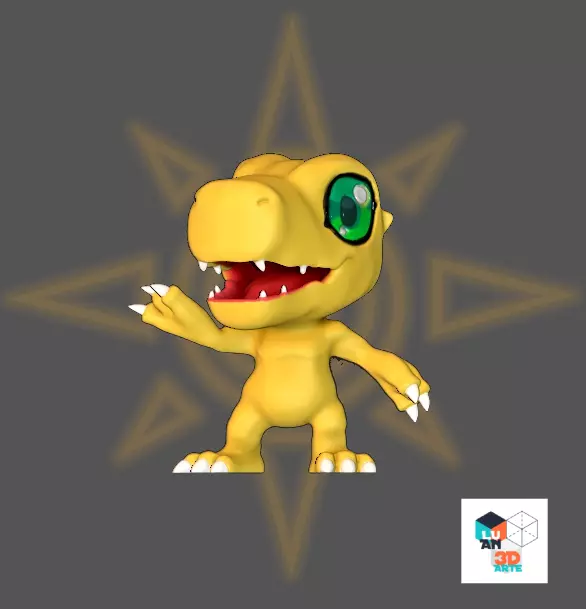 Agumon Chibi 3D print model