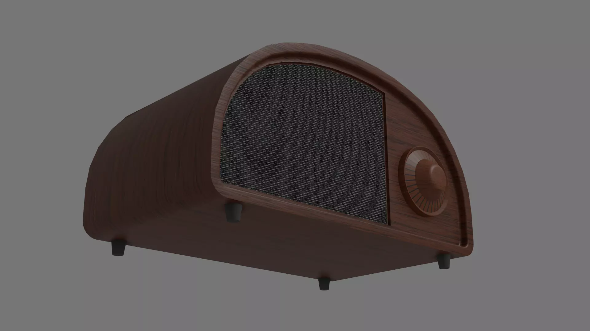 Old Cartoon Radio Free low-poly 3D model