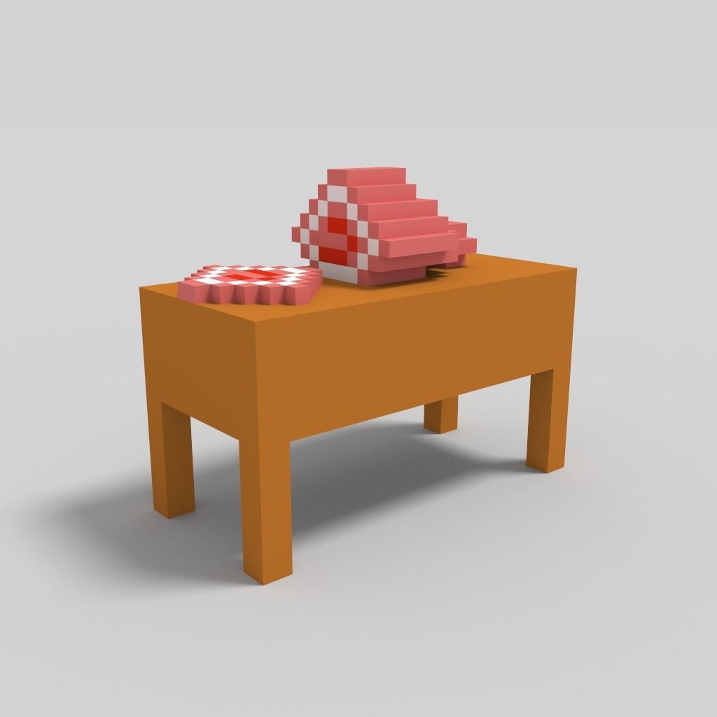 Butcher Shop Scene Low-poly 3D model_3