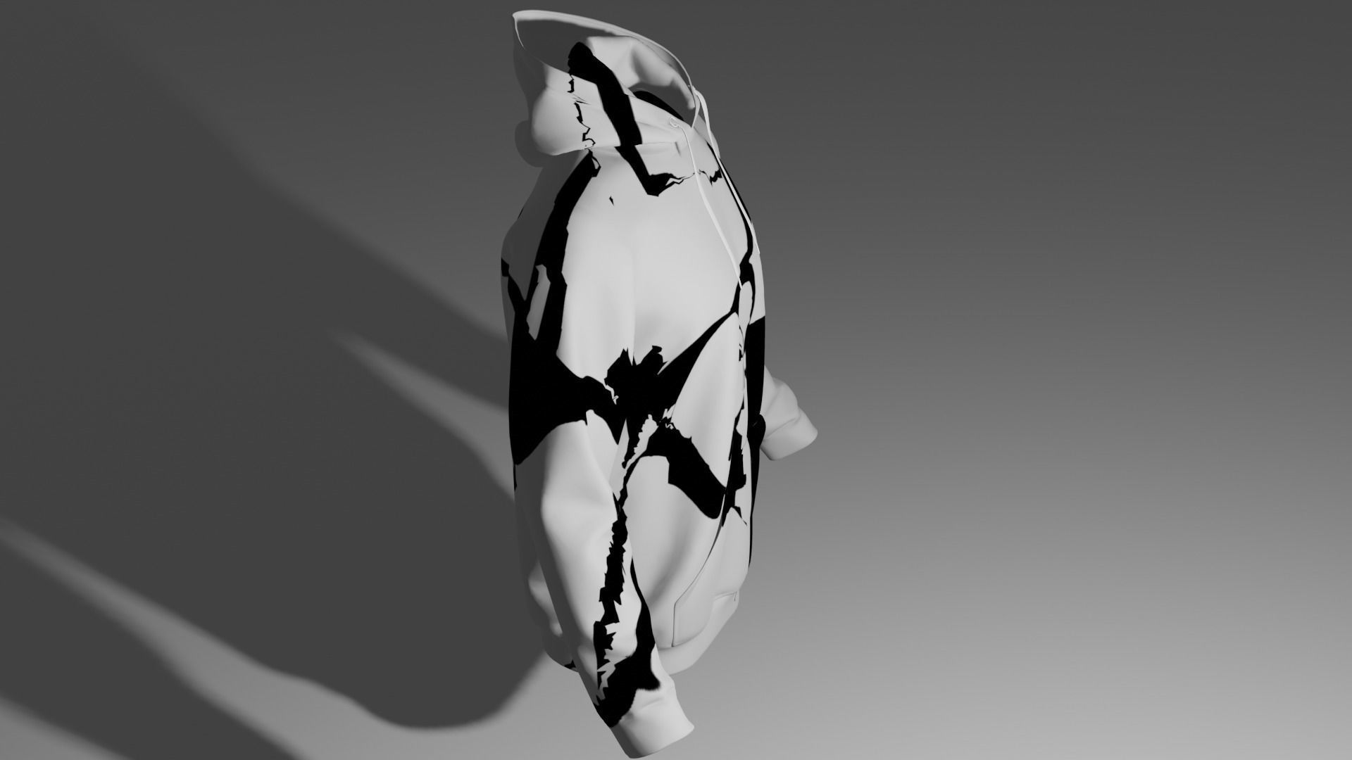 Hoodie-pattern-design hoodie 3D model_2