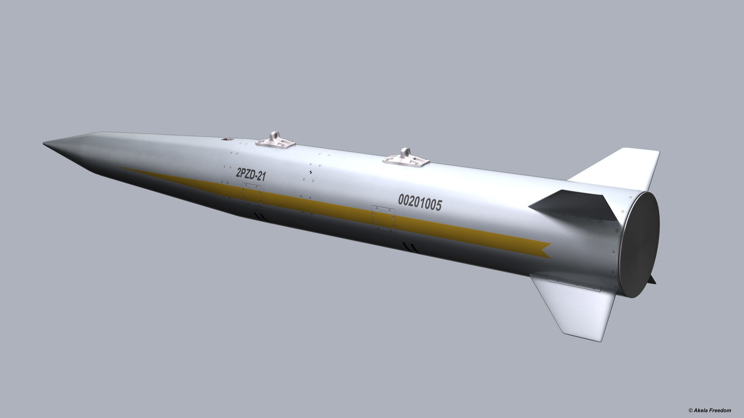 ALBM 2PZD-21 Missile 3D model_2