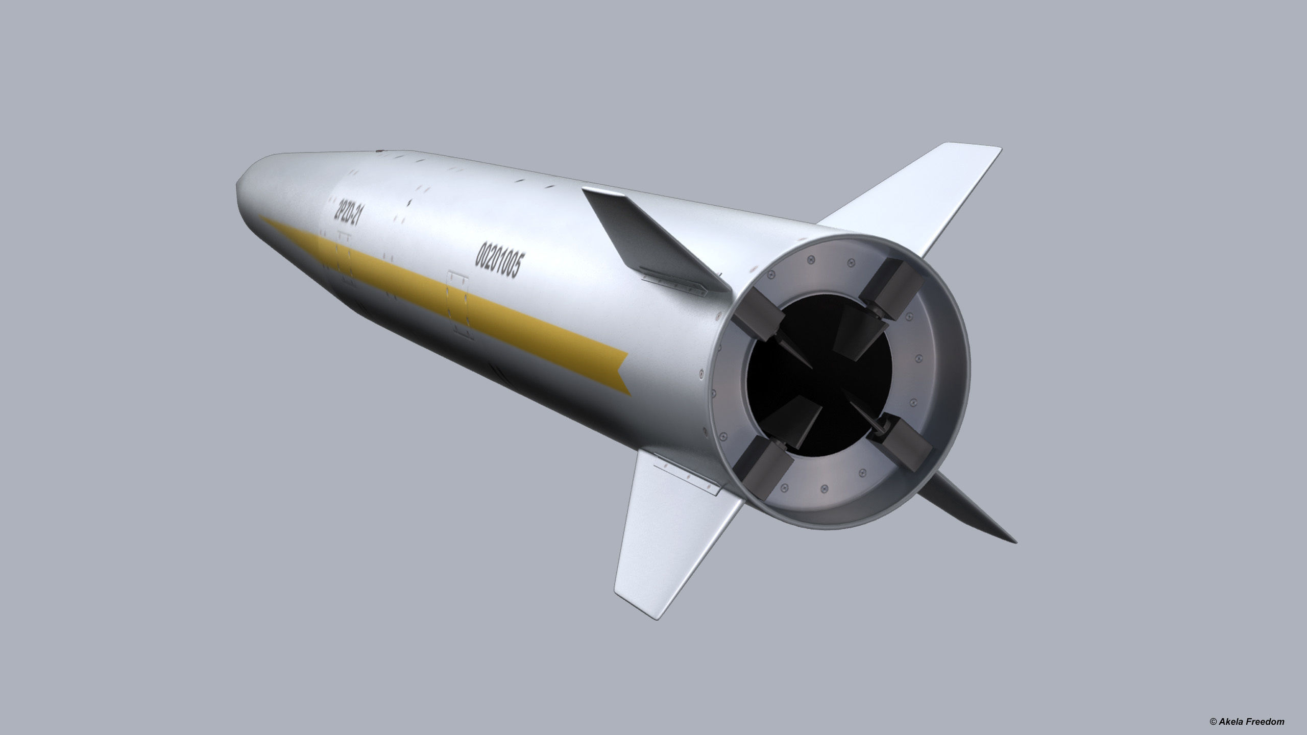 ALBM 2PZD-21 Missile 3D model_4