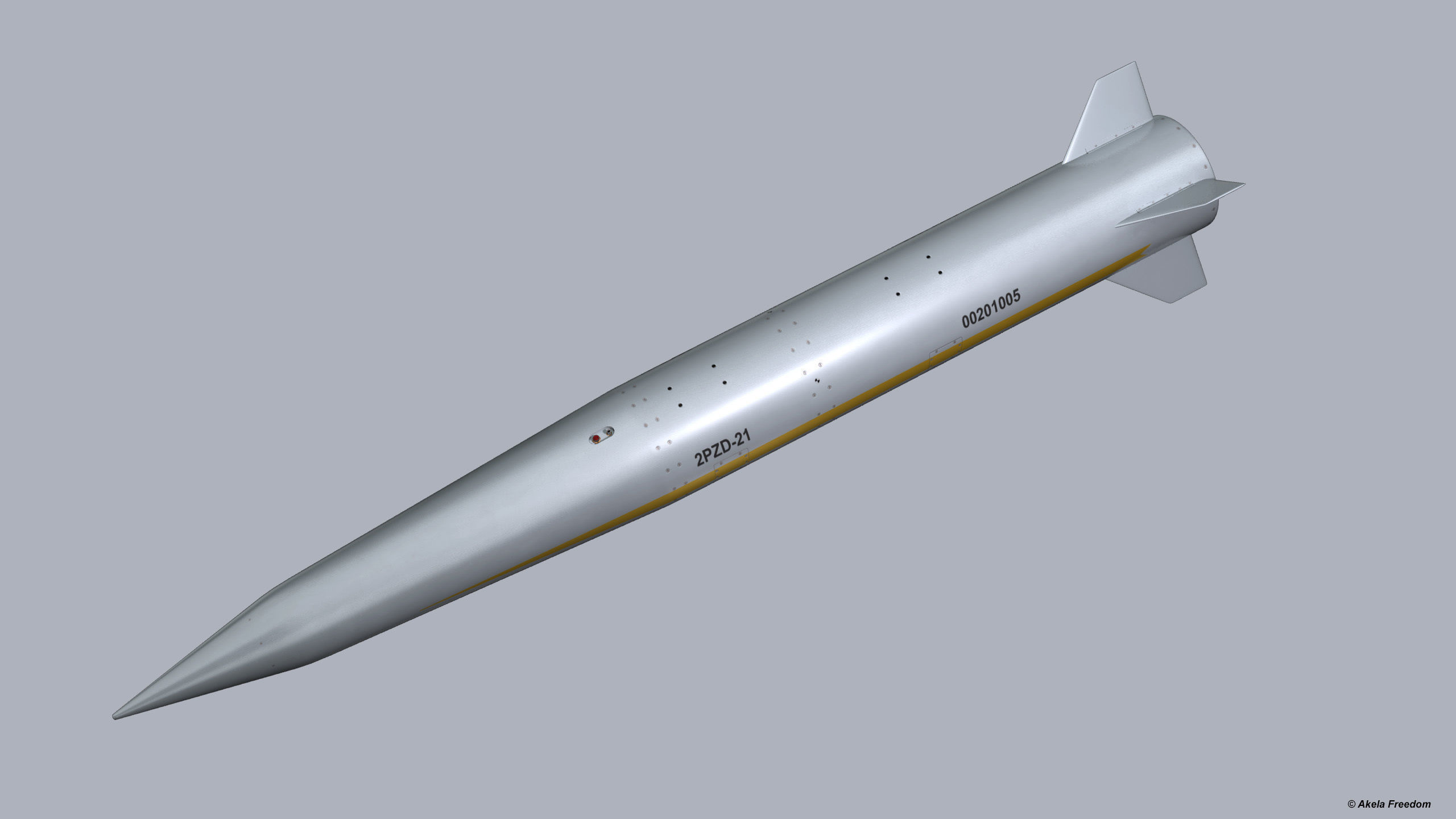 ALBM 2PZD-21 Missile 3D model_3