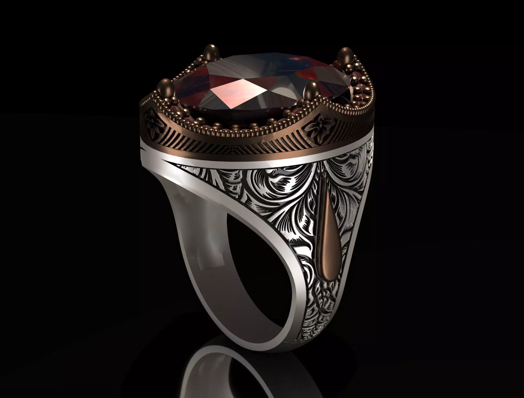 Man Ring 3D print model_0