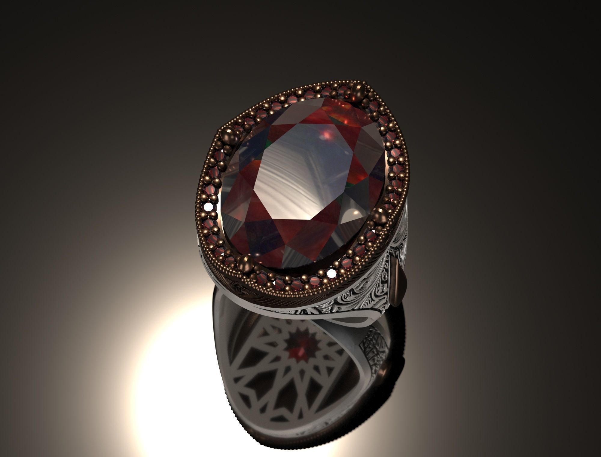 Man Ring 3D print model_4