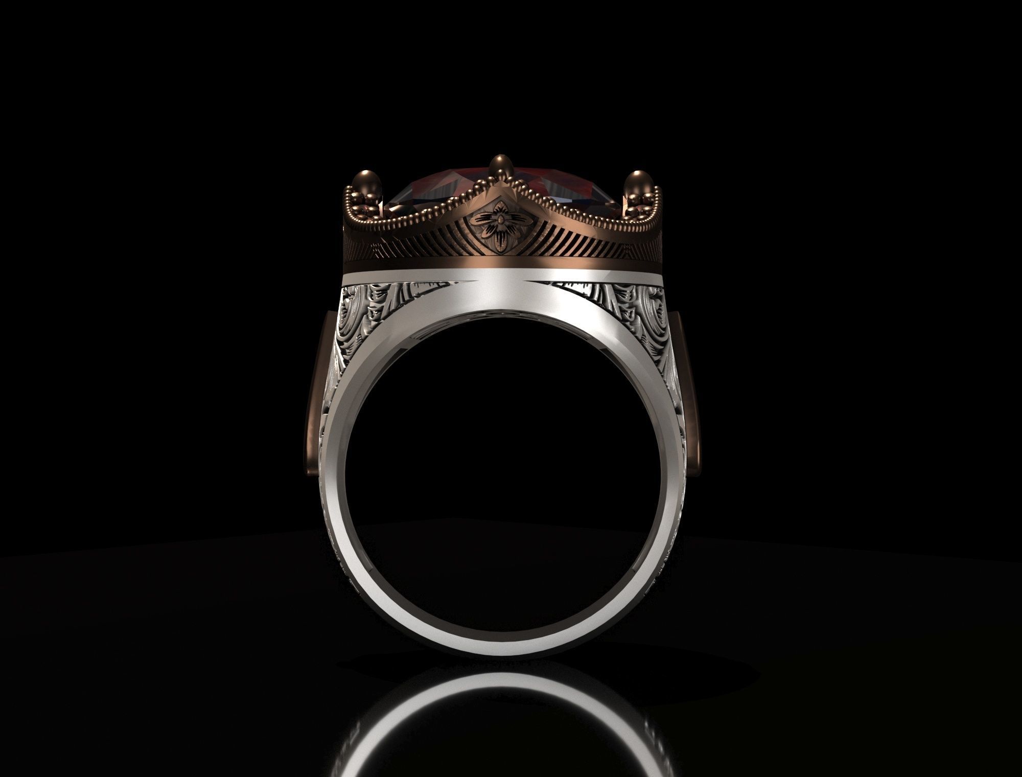 Man Ring 3D print model_3