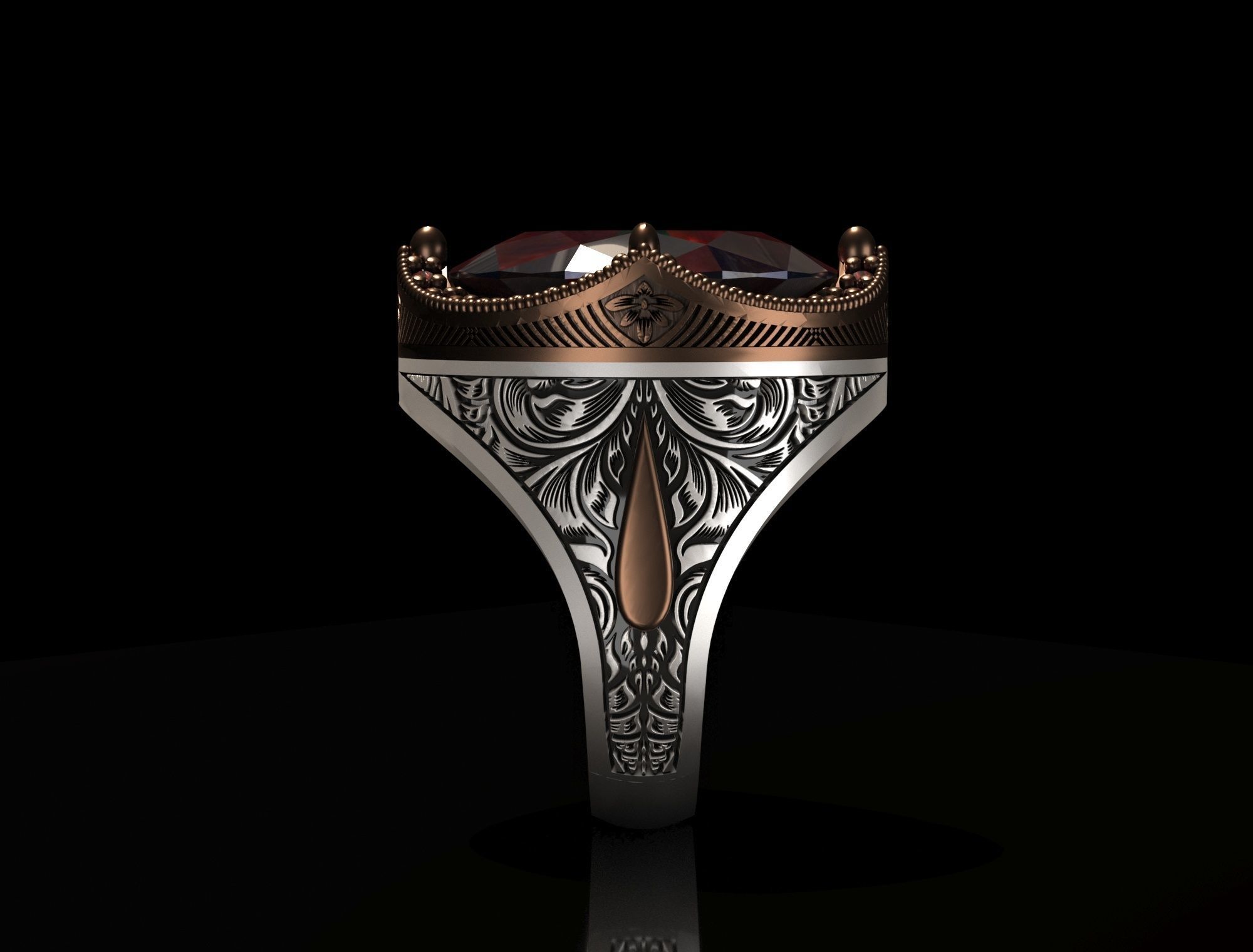 Man Ring 3D print model_2