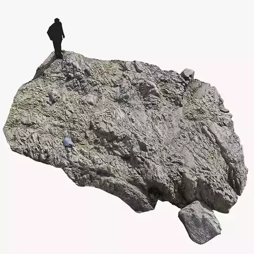 Ground Rocks Shore Coast PBR Scan Free low-poly 3D model