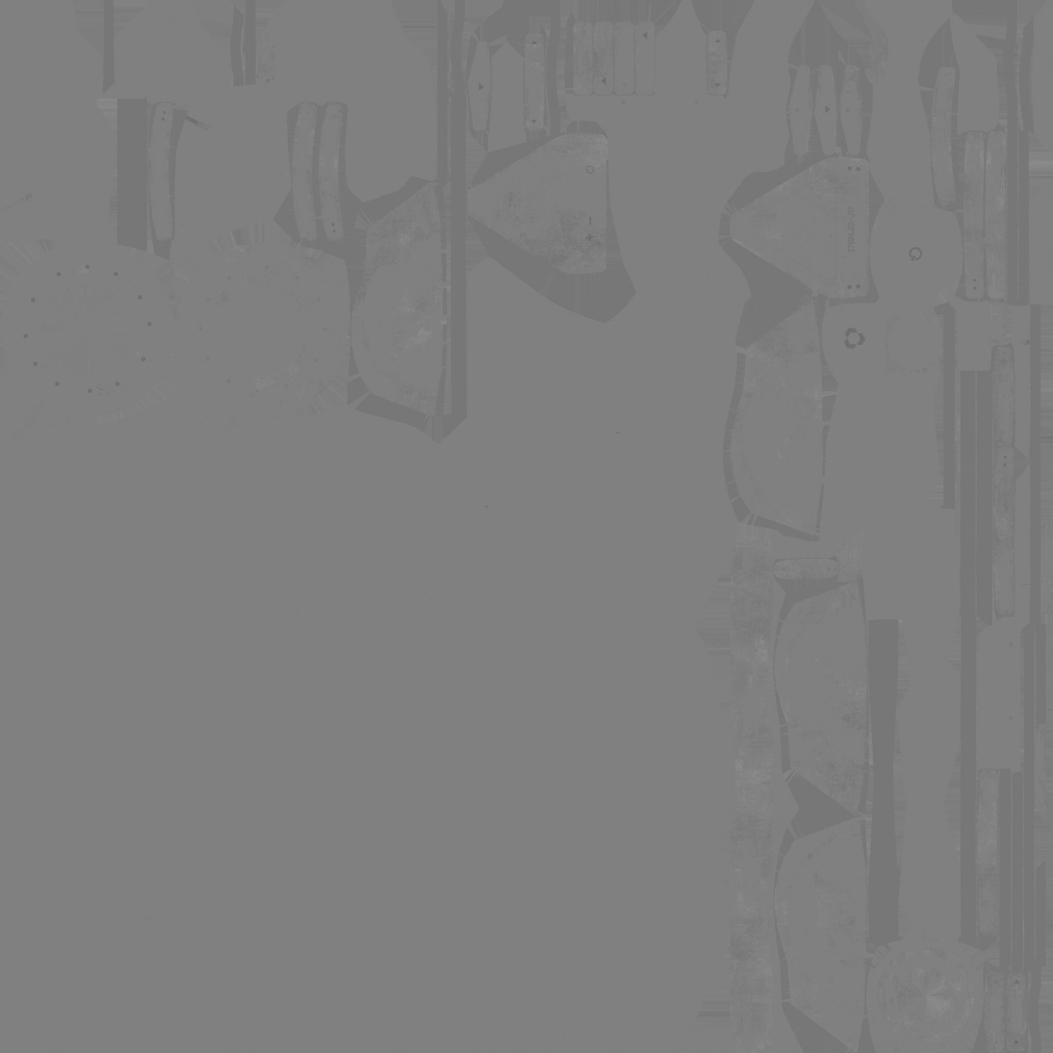 SciFi Shield A08 Yellow - Sci Fi Weapon Design Low-poly 3D model_23