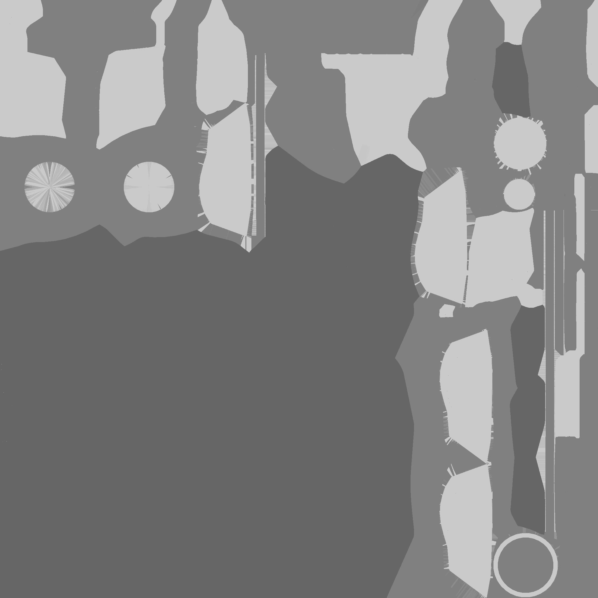 SciFi Shield A09 Black Camo - Sci Fi Weapon Design Low-poly 3D model_27