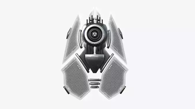 SciFi Shield A10 Metal - Sci Fi Weapon Design Low-poly 3D model