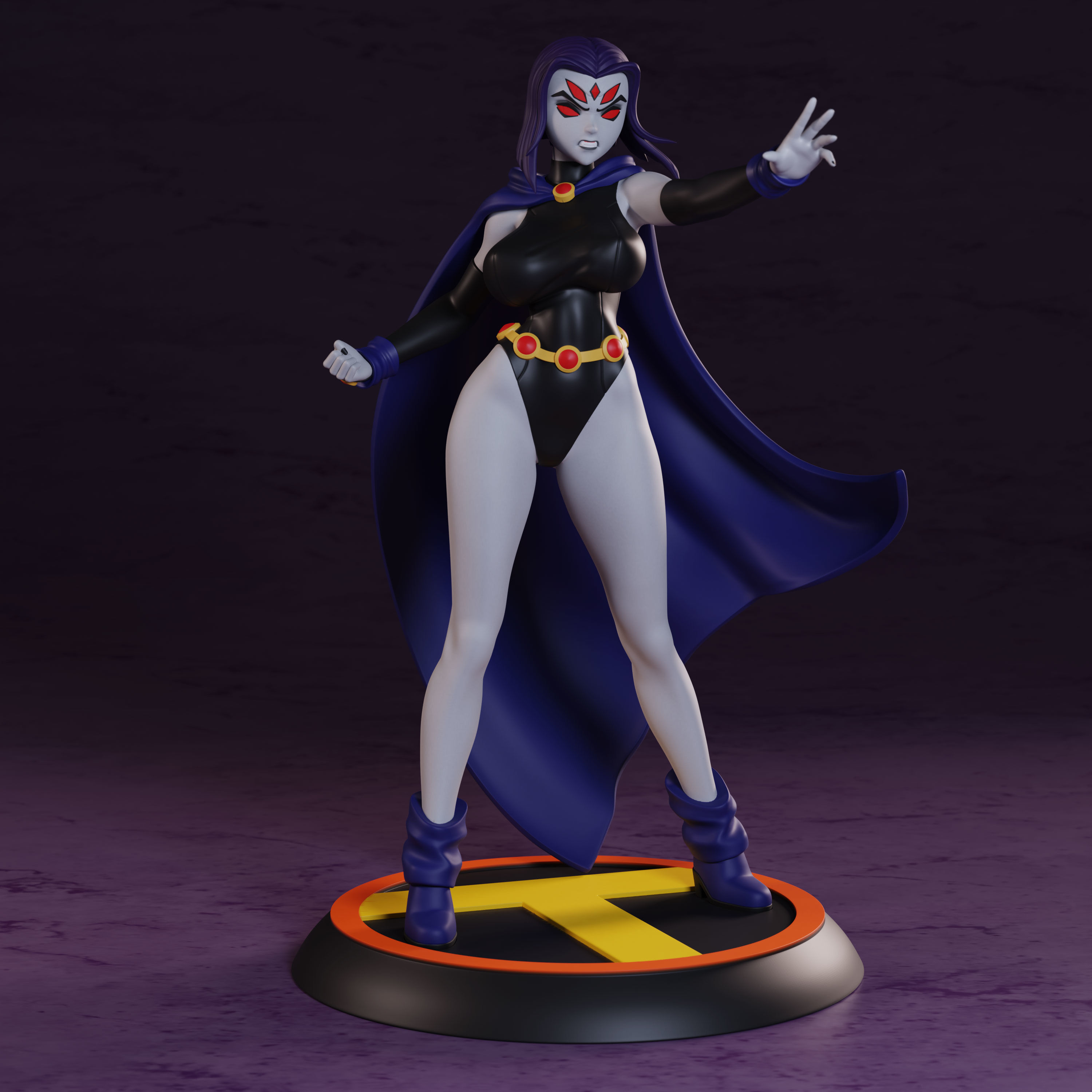 Teen Titans Raven 3D print model_9