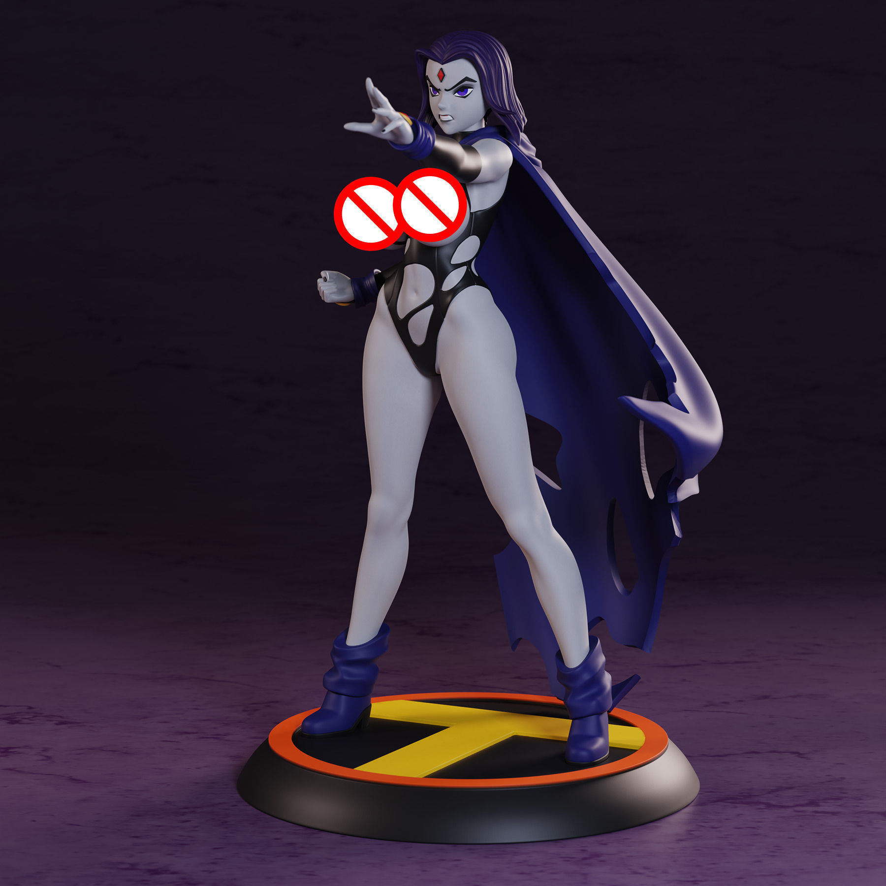 Teen Titans Raven 3D print model_15