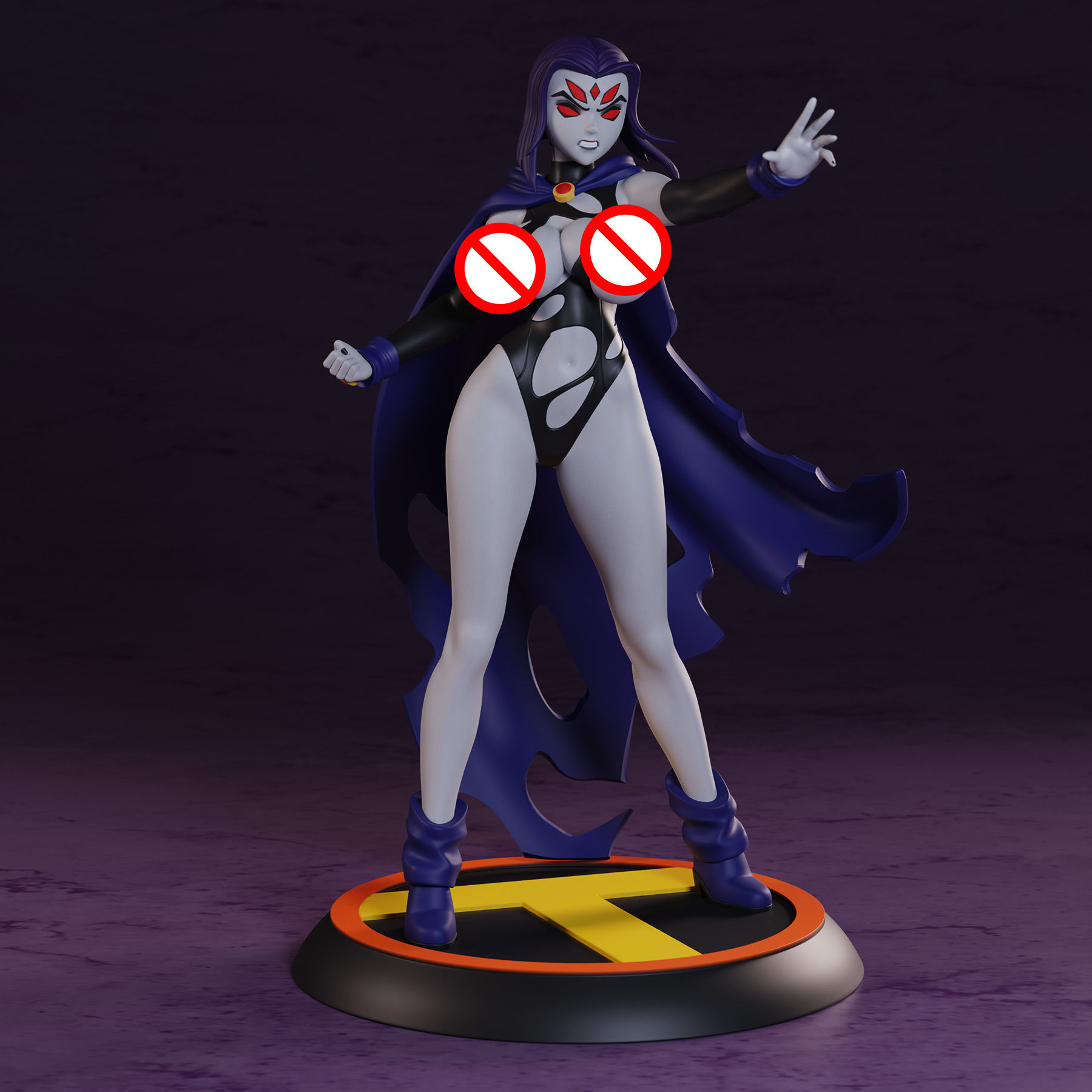 Teen Titans Raven 3D print model_16
