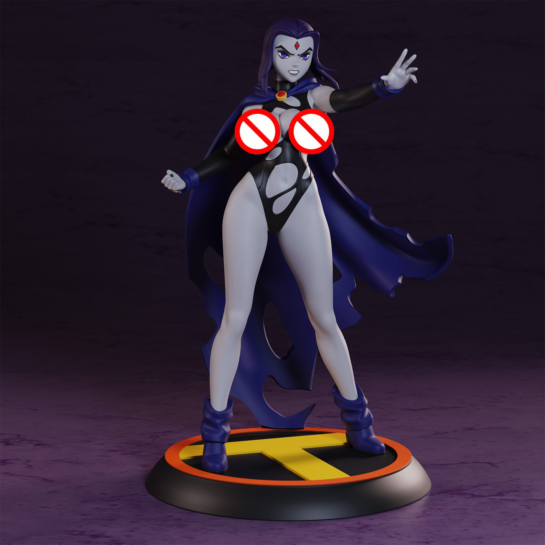 Teen Titans Raven 3D print model_14