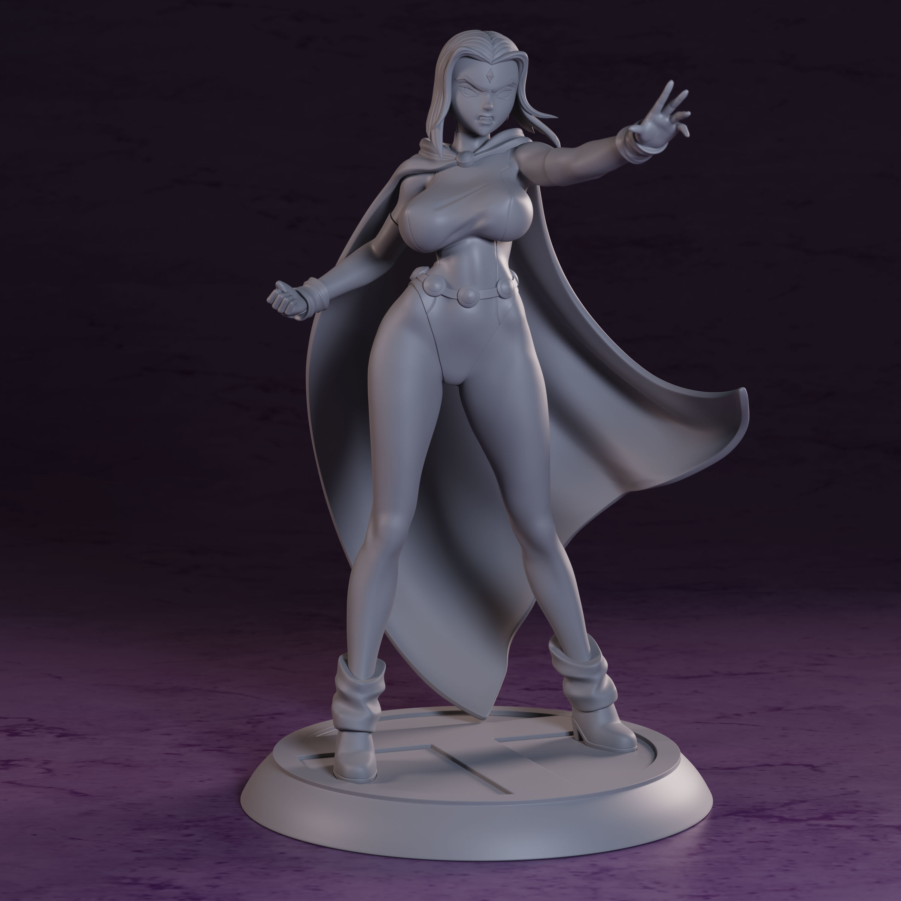 Teen Titans Raven 3D print model_2
