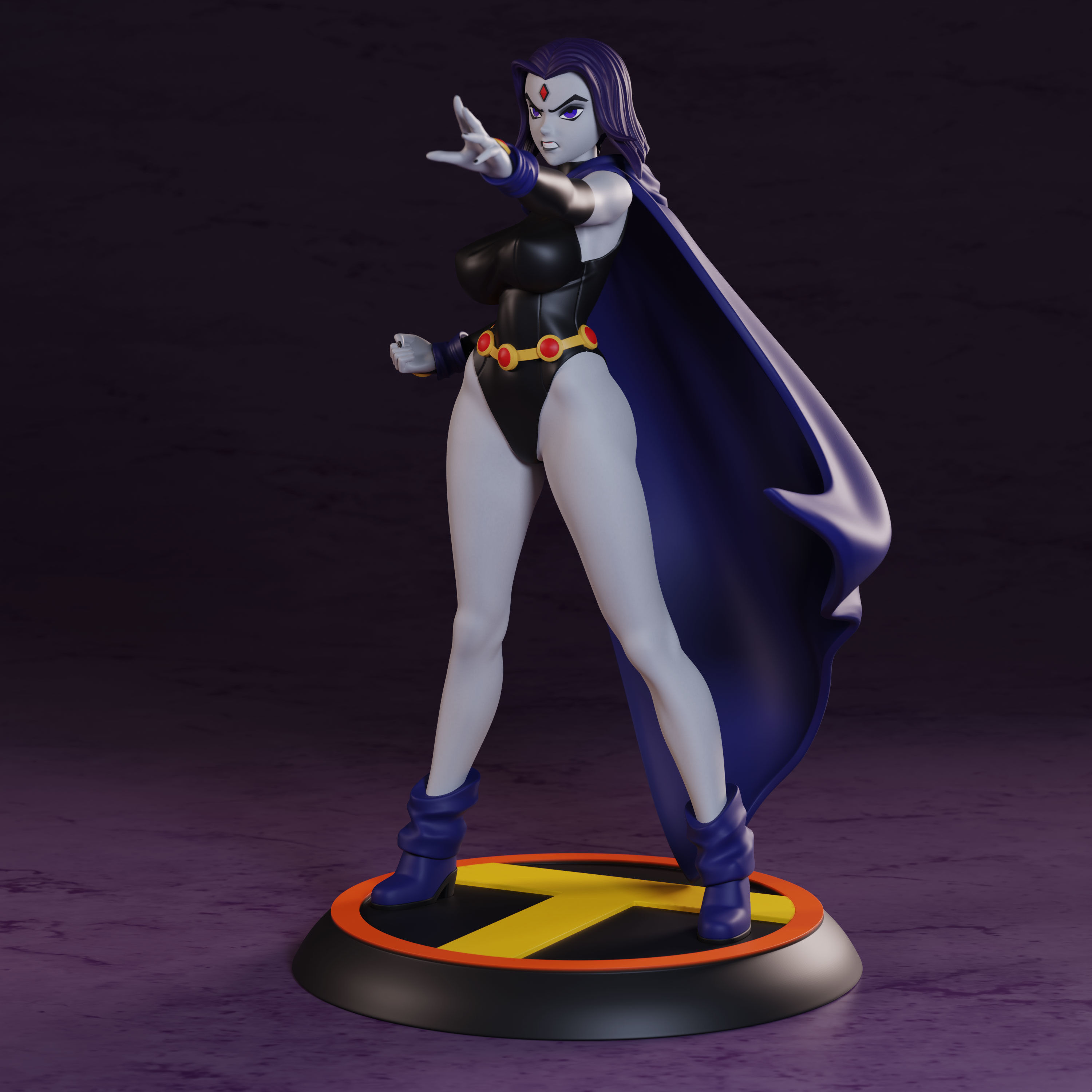 Teen Titans Raven 3D print model_7