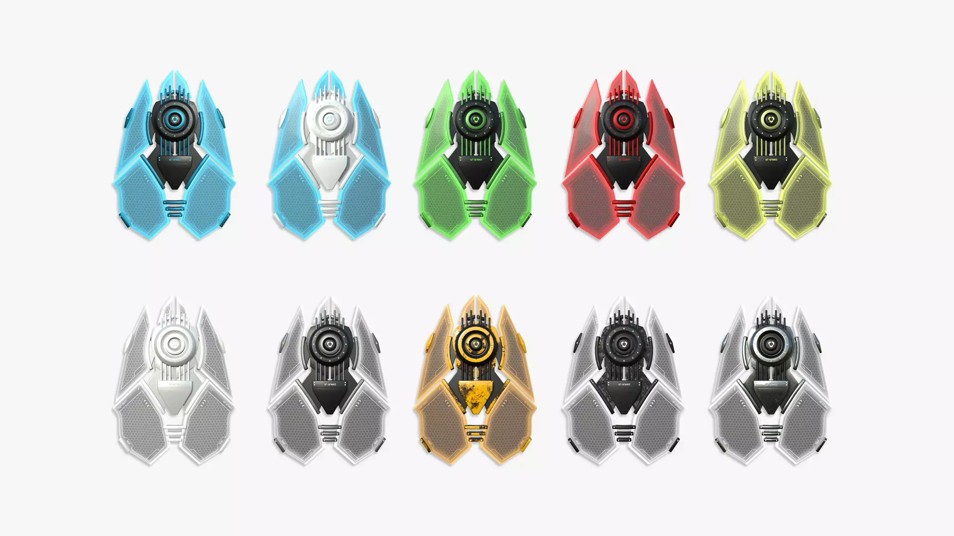 10 SciFi Shields A Collection - Sci Fi Weapon Design _0