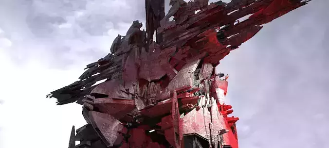 Red Dawn Freighter Ship Kit bash 1