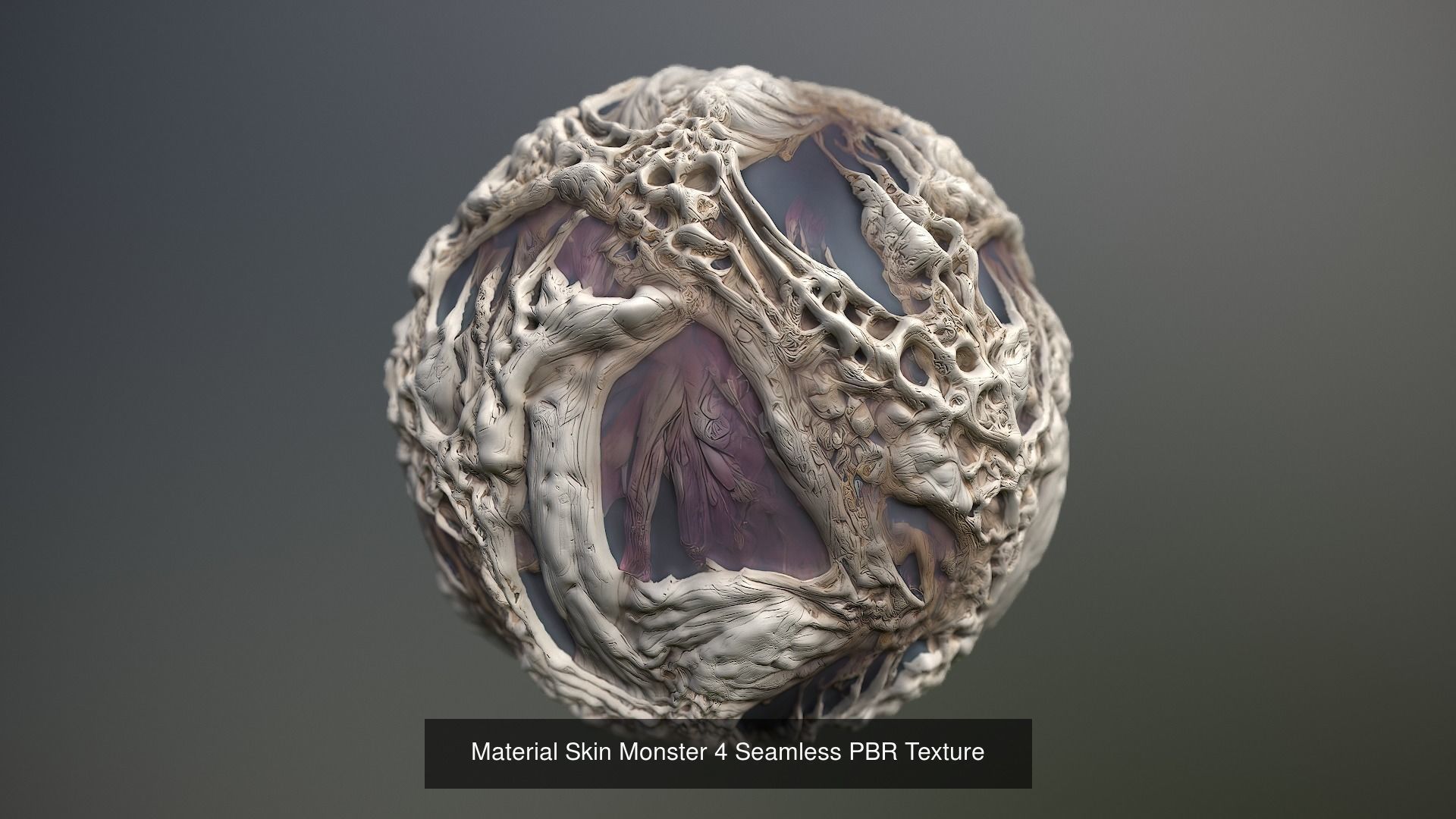 10 Materials Skin Monster Seamless PBR Pack 1 Texture_27
